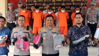 Polres Lebak Meringkus 5 Pelaku Curanmor beserta 14 Motor Curian