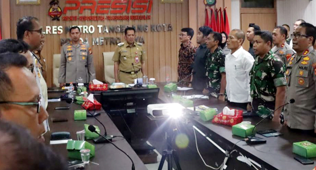 Polrestro Tangkot Gelar Rakor Antisipasi Kerawanan Pemilu 2024