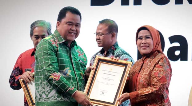 Bupati Tatu Raih Penghargaan dari Kemenkes pada HKN ke -59