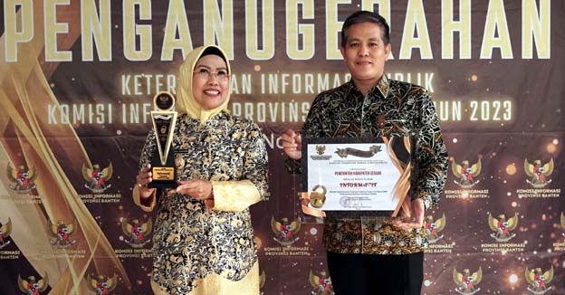 Pemkab Serang Raih Anugerah Keterbukaan Informasi Publik Peringkat II