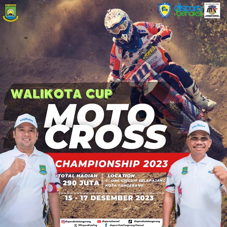 Motocross Open Tournament Wali Kota Tangerang Cup 2023 Digelar di Sirkuit Se-One Selapajang
