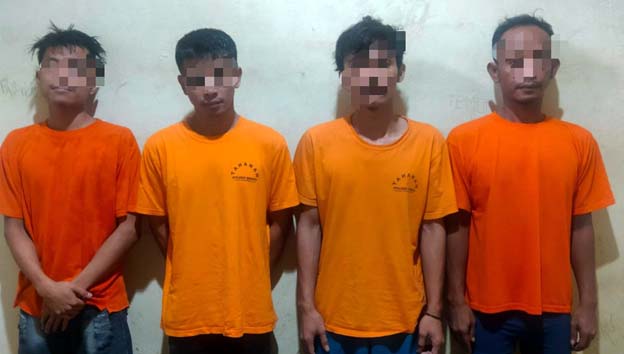 Polsek Benda Tangkap 4 Sopir Pengoplos Ban Mobil Dump Truk