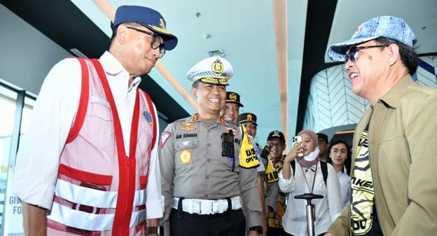 Pastikan Libur Nataru Lancar, Kakorlantas Tinjau Pelabuhan Merak