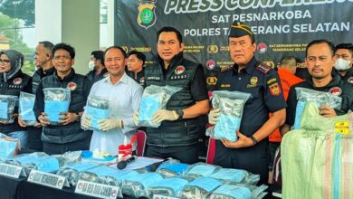 Polres Tangsel Berhasil Ungkap Transaksi Ganja Seberat 27,3 Kg