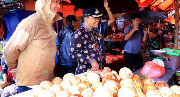 Pj Walikota Nurdin Pastikan Revitalisasi Pasar Anyar Lancar