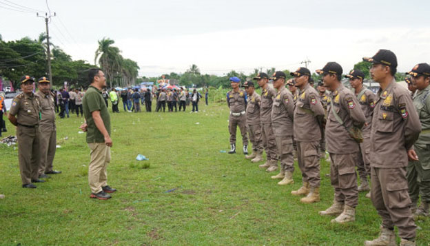 Satpol PP Beri Pengamanan Para Kafilah MTQ Kabupaten Tangerang