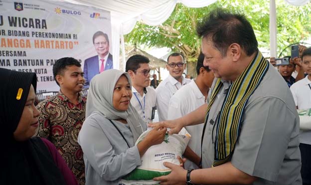 Airlangga Hartarto: Bantuan Pangan Beras Menjaga Level Inflasi