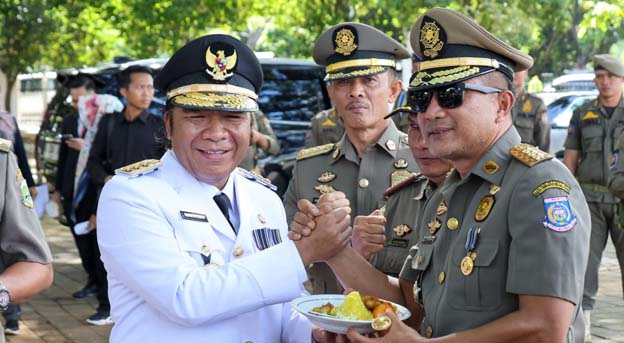 Pj Gubernur Banten Apresiasi HUT Damkar, Satpol-PP dan Linmas