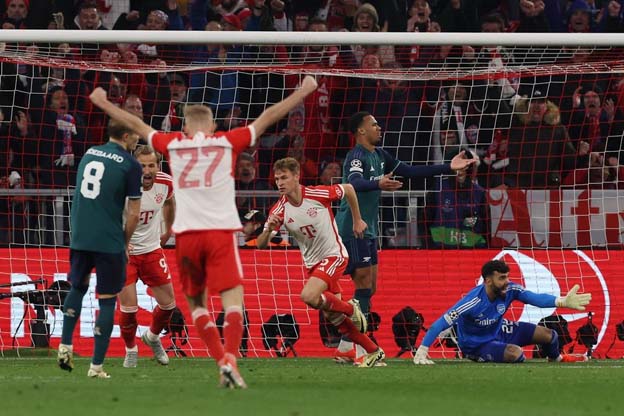 Bayern Munich Singkirkan Arsenal di Liga Champions 1-0 (Agg: 3-2)