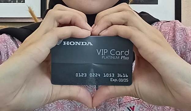 Konsumen Memilih Jadi Member Honda VIP Card Platinum Plus
