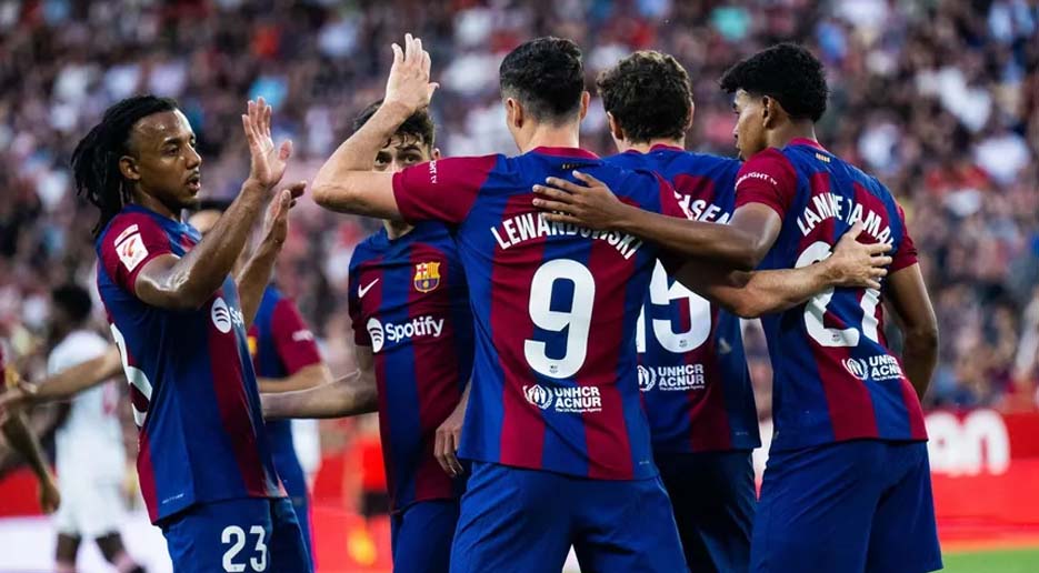 Barcelona Raih Kemenangan 2-1 Atas Sevilla di Akhir Musim