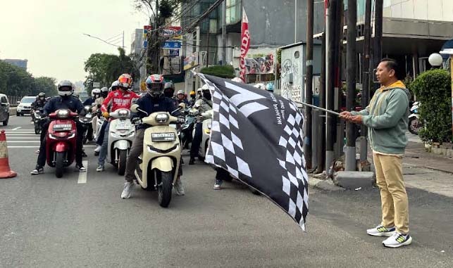WMS Ajak Anggota Komunitas Honda Matic Berkendara Santuy