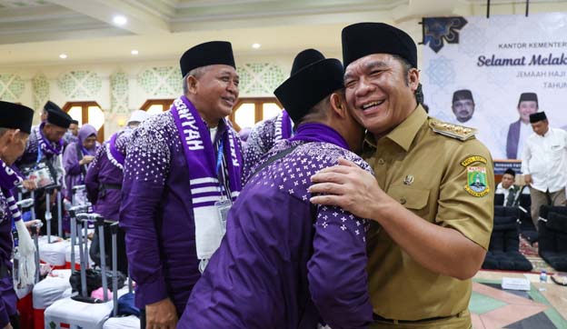 Al Muktabar Lepas Jamaah Calon Haji Kloter 9 Kota Serang