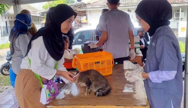 DKP Kota Tangerang Berikan Vaksinasi Rabies Peliharaan Gratis