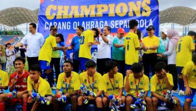 DPRD Bangga Tim Sepak Bola Kota Tangerang Raih Medali Emas POPDA XI