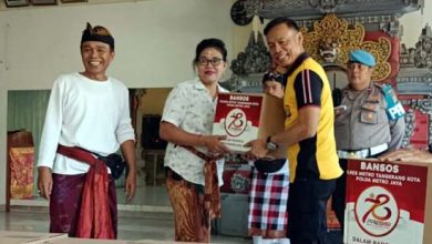 Jelang HUT Bhayangkara, Polrestro Tangkot Gelar Bakti Sosial