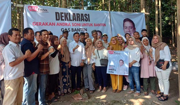 Pilgub Banten, Andra Soni Terima Dukungan Relawan GAS