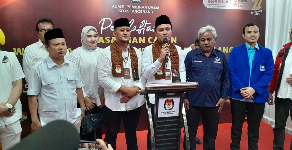Faldo-Fadhlin Diusung 4 Parpol di Pilkada Kota Tangerang 2024