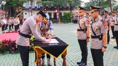 Kapolres Tangsel Pimpin Sertijab 4 PJU dan 4 Kapolsek Jajaran