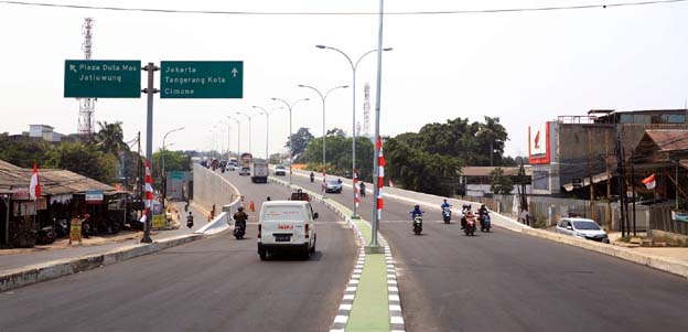 Flyover Taman Cibodas Kota Tangerang Tuntas Direnovasi