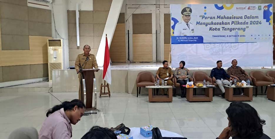 Badan Kesbangpol Kota Tangerang Ajak Mahasiswa Sukseskam Pilkada 2024