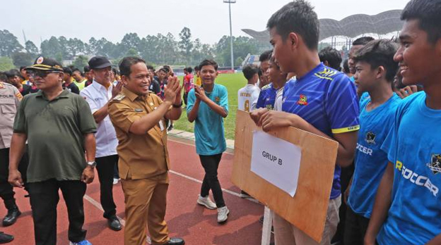 Pj Walikota Tangerang Buka Liga Askot PSSI Kelompok Umur