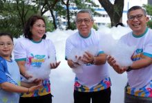 Ribuan Peserta Meriahkan Tangsel Color & Bubble Run 2024