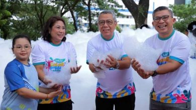 Ribuan Peserta Meriahkan Tangsel Color & Bubble Run 2024