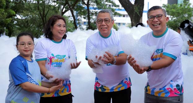 Ribuan Peserta Meriahkan Tangsel Color & Bubble Run 2024