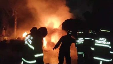 Lahan Penyulingan Tiner di Kecematan Periuk Habis Terbakar