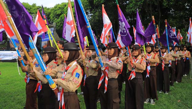 Jambore Cabang IV Kota Tangerang Digelar di Batalyon Arhanud I