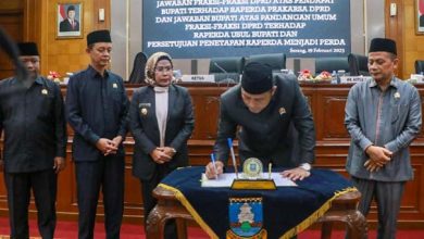 DPRD Tetapkan 3 Raperda menjadi Perda Kabupaten Serang