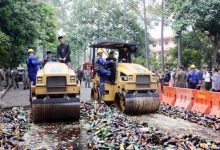 HUT ke-32, Pemkot Tangerang Musnahkan Ribuan Botol Miras