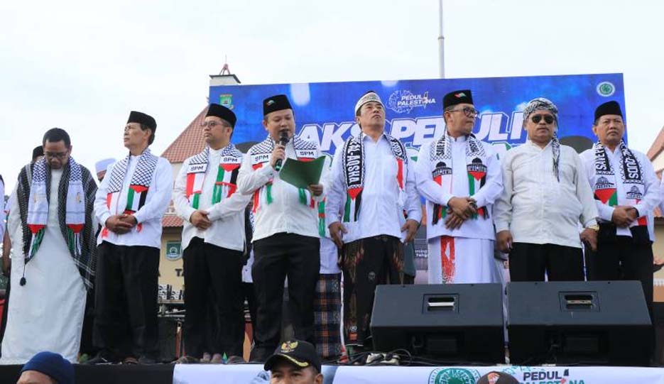 Wakil Ketua DPRD Kota Tangerang Ikuti Aksi Peduli Palestina
