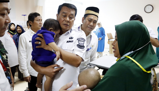 Bupati Tangerang Tinjau Operasi Bibir Sumbing Gratis di RSUD Balaraja