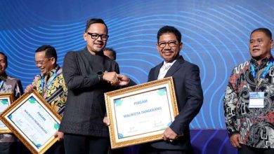 Layanan Air Bersih, Pemkot Tangerang Raih Penghargaan dari Perpamsi