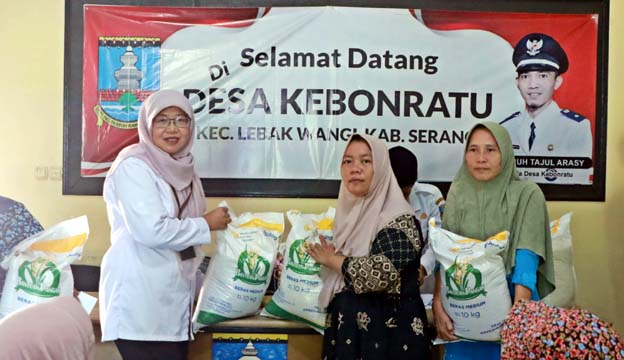 63.847 KPM di Kabupaten Serang Menerima Bantuan Beras