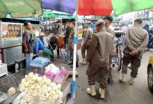 Satpol PP Kota Tangerang Tertibkan PKL di Pasar Anyar