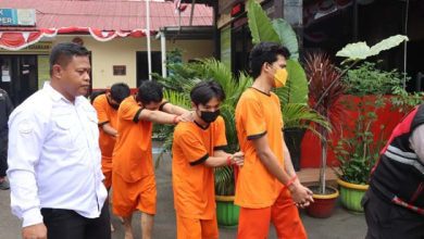 Polsek Batuceper Berhasil Meringkus 4 Orang Pelaku Curanmor
