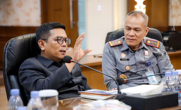 Andra Soni Terima Kakanwil Kemenkum dan Kakanwil KemenHAM Banten