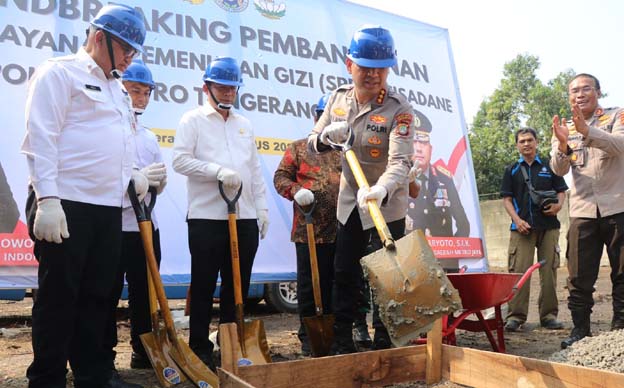 Kapolres Metro Tangerang Kota Lakukan Groundbreaking SPPG Polri