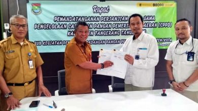 DPKP dan Bulog Tangerang Kolaborasi Pengelolaan Cadangan Pangan
