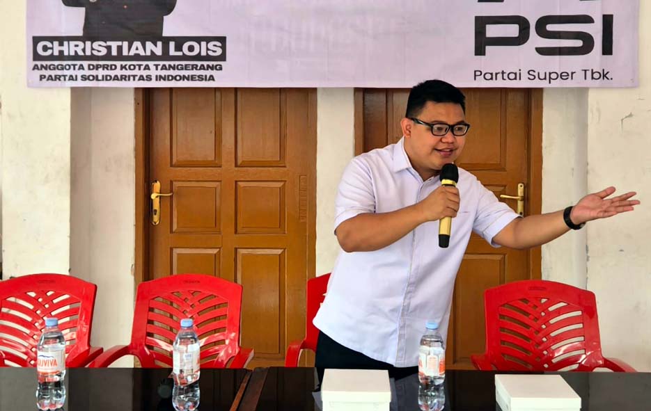 Anggota DPRD Kota Tangerang Christian Lois Sosialisasikan Transformasi PSI