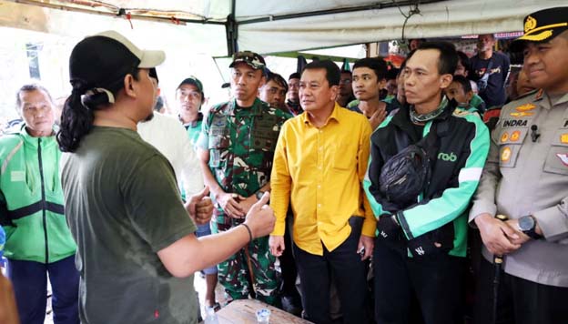 Bupati Tangerang Bersama Kapolres dan Ojol Lakukan Deklarasi Damai