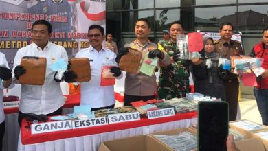 Polres Metro Tangerang Kota Musnahkan Barang Bukti Narkotika