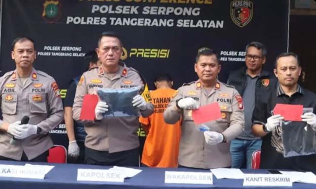 Kurang dari 24 Jam Pelaku Penusukan Pedagang Ditangkap Polsek Serpong
