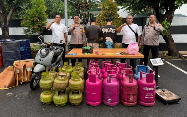 Polsek Pinang Ungkap Kasus Gas Oplosan, Dua Pelaku Ditangkap