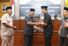 Wabup Serang Najib Hamas Sampaikan Raperda RPJMD Usul Bupati