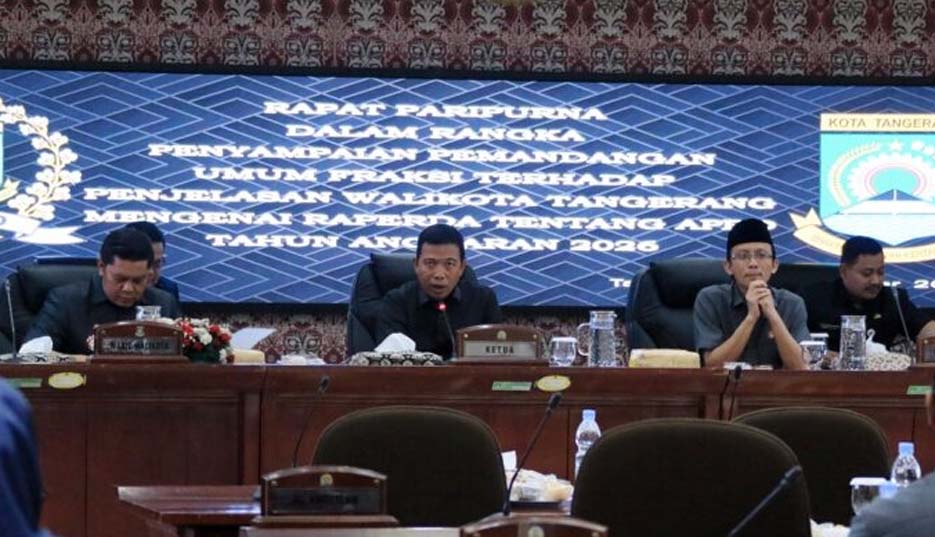 DPRD Kota Tangerang Gelar Rapat Paripurna Pandangan Umum Fraksi atas RAPBD 2026