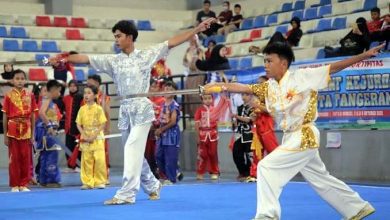 Open Tournament Kejurda Wushu Kota Tangerang Vol 2 Diikuti 260 Atlet